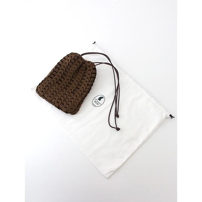 il micio/イルミーチョ/巾着/ドローストリングポーチ/アルカンターラ