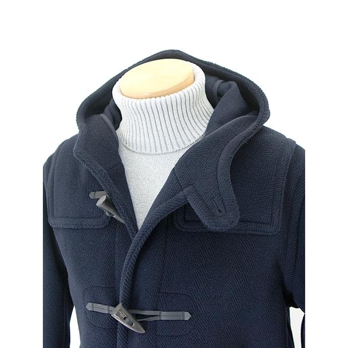 インバーティア INVERTERE ダッフルコート/Joshua Ellisヘリンボーンウール ネイビー inv482001 | INVERTERE | 02