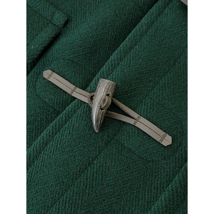 インバーティア INVERTERE ダッフルコート/Joshua Ellisヘリンボーンウール グリーン inv482002 | INVERTERE | 03