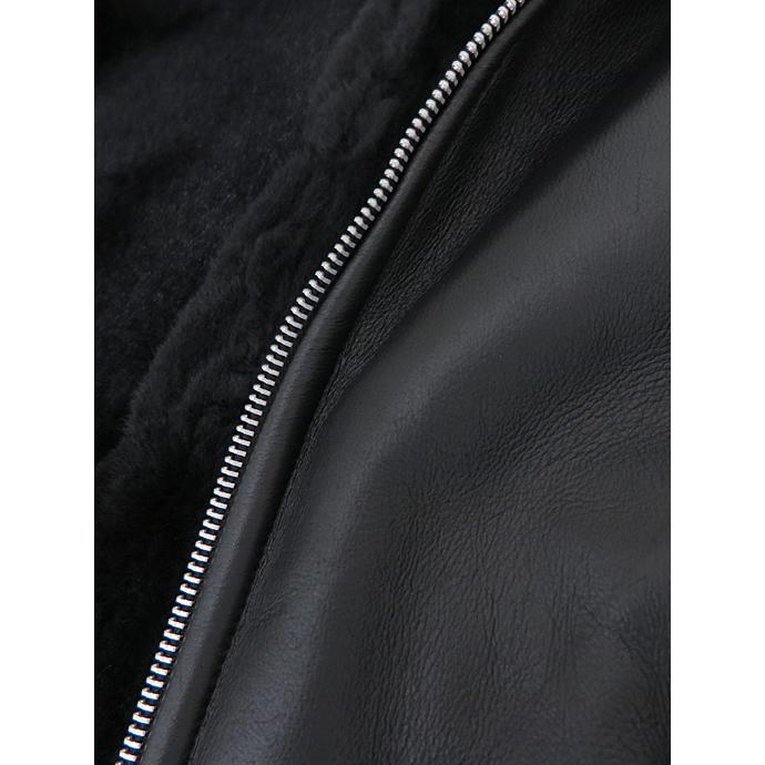 《送料込》 James Grose/ジェームス・グロース/ムートンジャケット/ブラック/jag441801 【3092932348】(111540円)