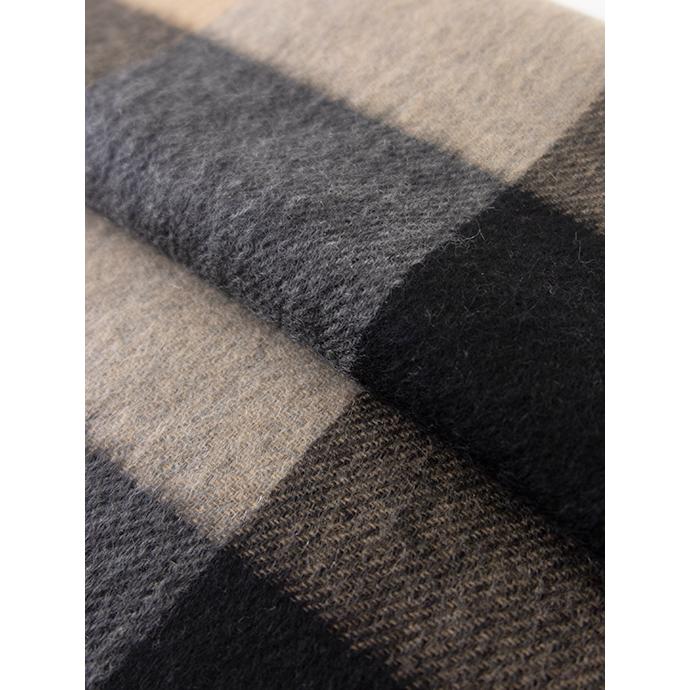 ジョシュア・エリス Joshua Ellis カシミアマフラー/リバーシブル グレー×ブラウン×ブラック jos462003 | Joshua Ellis | 02