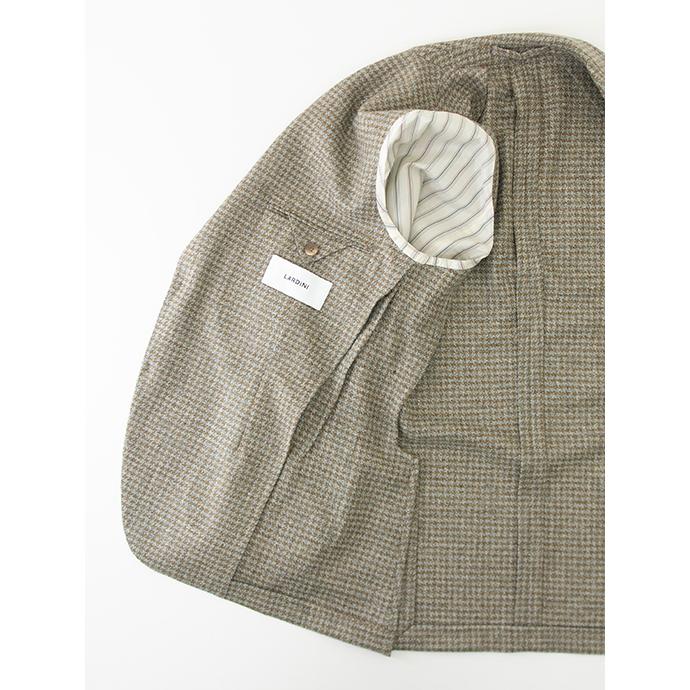 【40％OFF】ラルディーニ LARDINI 3Bジャケット/ウールカシミア/千鳥格子 イタリア製 グレー×ブラウン lar481402 | LARDINI | 05