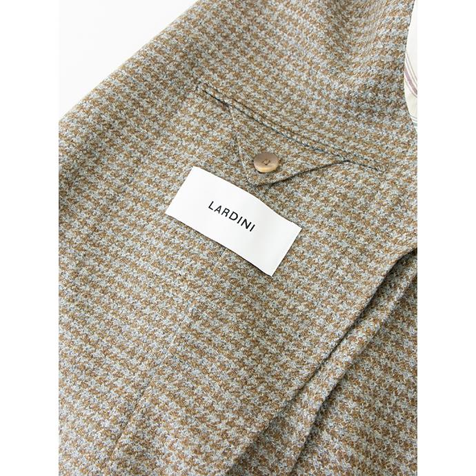 【40％OFF】ラルディーニ LARDINI 3Bジャケット/ウールカシミア/千鳥格子 イタリア製 グレー×ブラウン lar481402 | LARDINI | 06
