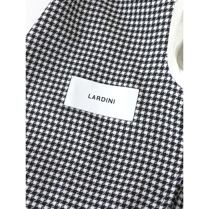 ラルディーニ LARDINI 3Bジャケット/千鳥格子風ウールコットン イタリア製 ブラック×ホワイト lar520201 | LARDINI | 07
