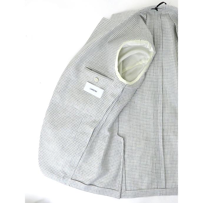 ラルディーニ LARDINI リネンウールジャケット イタリア製 ホワイト×ライトグリーン lar520401 | LARDINI | 05