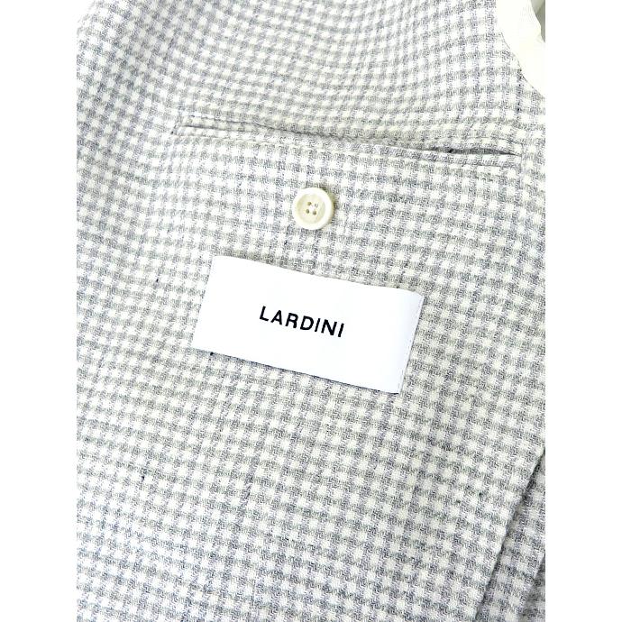 ラルディーニ LARDINI リネンウールジャケット イタリア製 ホワイト×ライトグリーン lar520401 | LARDINI | 06