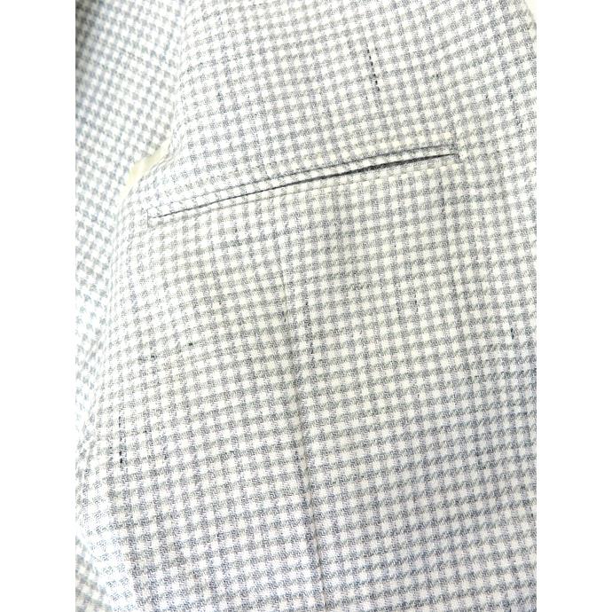 ラルディーニ LARDINI リネンウールジャケット イタリア製 ホワイト×ライトグリーン lar520401 | LARDINI | 07