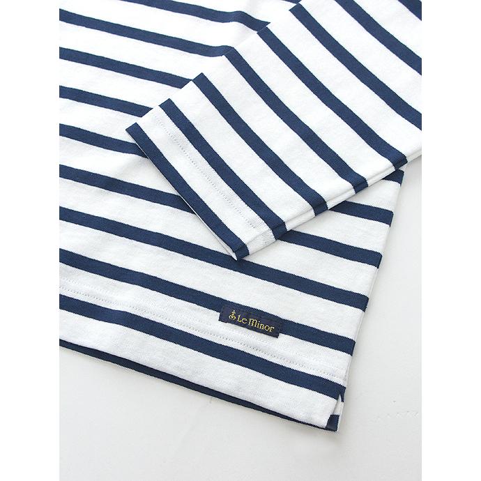 Le minor/ルミノア/バスクシャツ/9分丈/ホワイト×ネイビー/lem460801 | Le Minor | 01