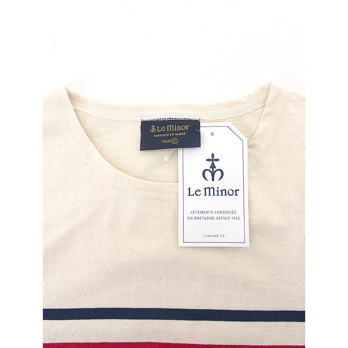 Le minor/ルミノア/バスクシャツ/長袖/エクリュ×ネイビー×レッド/lem460804 | Le Minor | 03