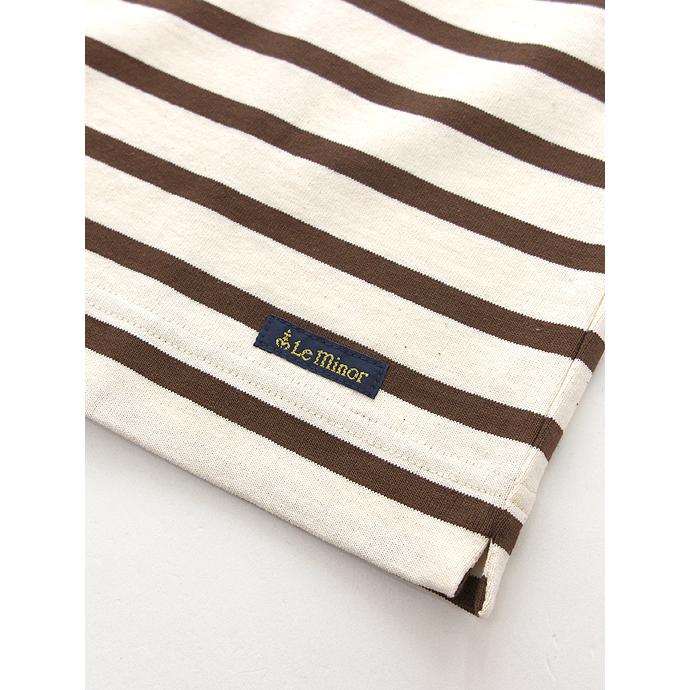 Le minor/ルミノア/バスクシャツ/半袖/エクリュ×ブラウン/lem460808 | Le Minor | 01