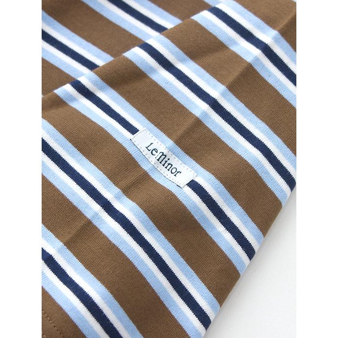 Le minor/ルミノア/Tシャツ/マルチボーダー/ブラウン/lem460809 | Le Minor | 01