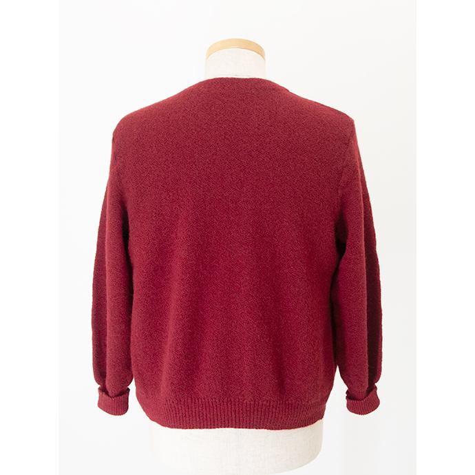 【30％OFF】ファニ・レママイヤー FANNI LEMMERMAYER カーディガン/パールニット/アルパカ ダークレッド lem481802 | ブランド登録なし | 02