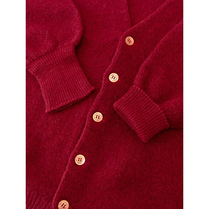 【30％OFF】ファニ・レママイヤー FANNI LEMMERMAYER カーディガン/パールニット/アルパカ ダークレッド lem481802 | ブランド登録なし | 04