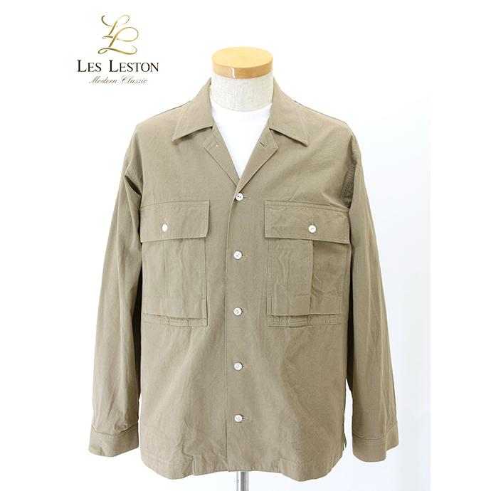 レスレストン LES LESTON シャツアウター/コットンツイル 日本製 カーキ les501802 | 