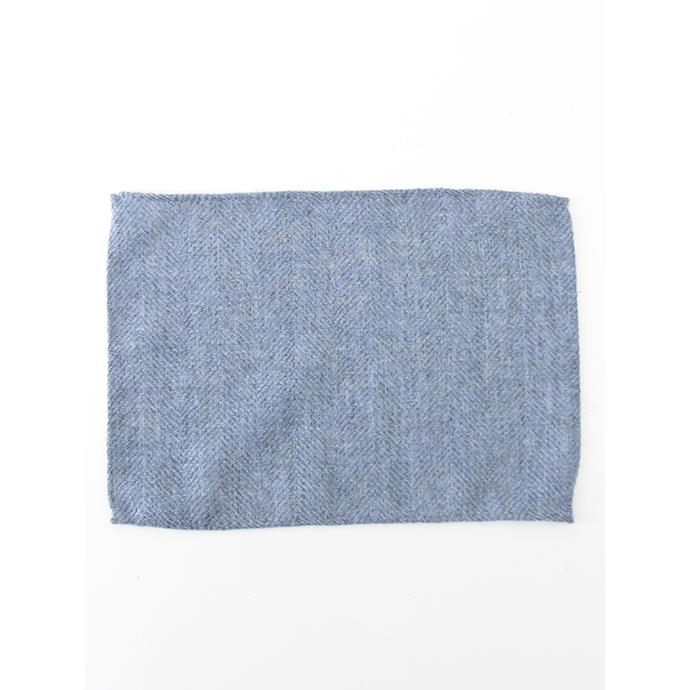 ラボラトリー・オブ・ラスト・リゾート Laboratory of Last Resort カシミアポケットチーフ/ヘリンボーン イタリア製 ブルーグレー llr482201 | ブランド登録なし | 01