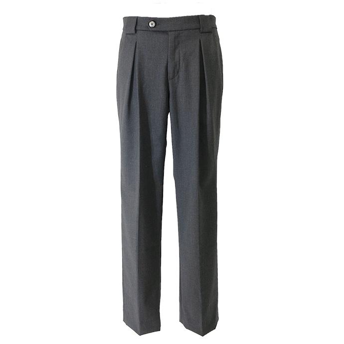マビテックス MABITEX カジュアルパンツ/ハイブリッドウール/ボックスプリーツ グレー mab501802 |  | 01