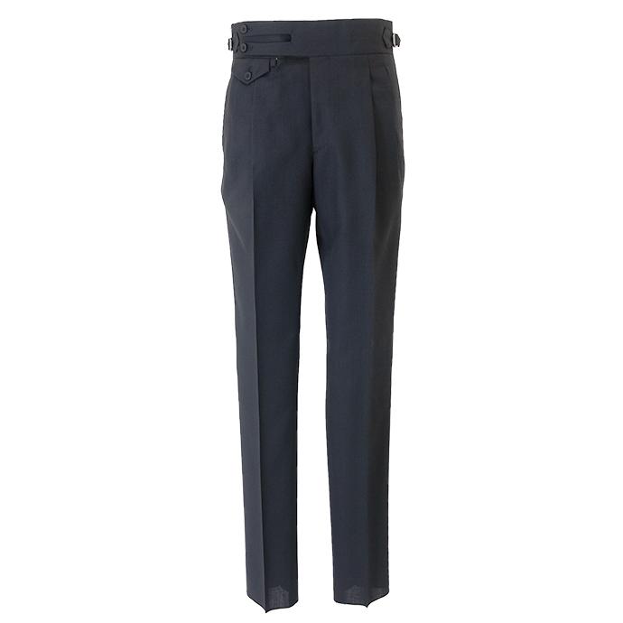 マッシモ・コラード Massimo Corrado ベルトレストラウザーズ/ソフトトロピカルウール イタリア製 ブラック mac500403 | ブランド登録なし | 01