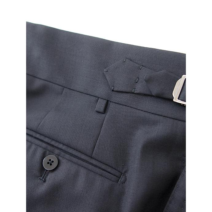 マッシモ・コラード Massimo Corrado ベルトレストラウザーズ/ソフトトロピカルウール イタリア製 ブラック mac500403 | ブランド登録なし | 05