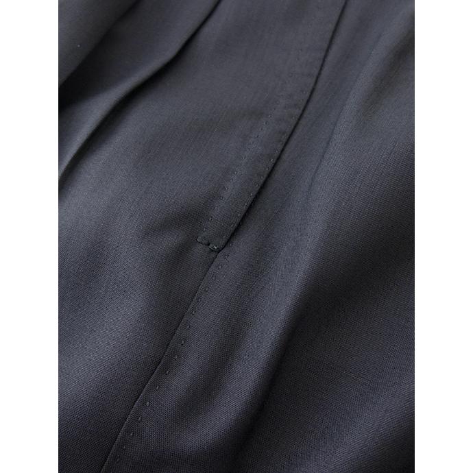 マッシモ・コラード Massimo Corrado ベルトレストラウザーズ/ソフトトロピカルウール イタリア製 ブラック mac500403 | ブランド登録なし | 06