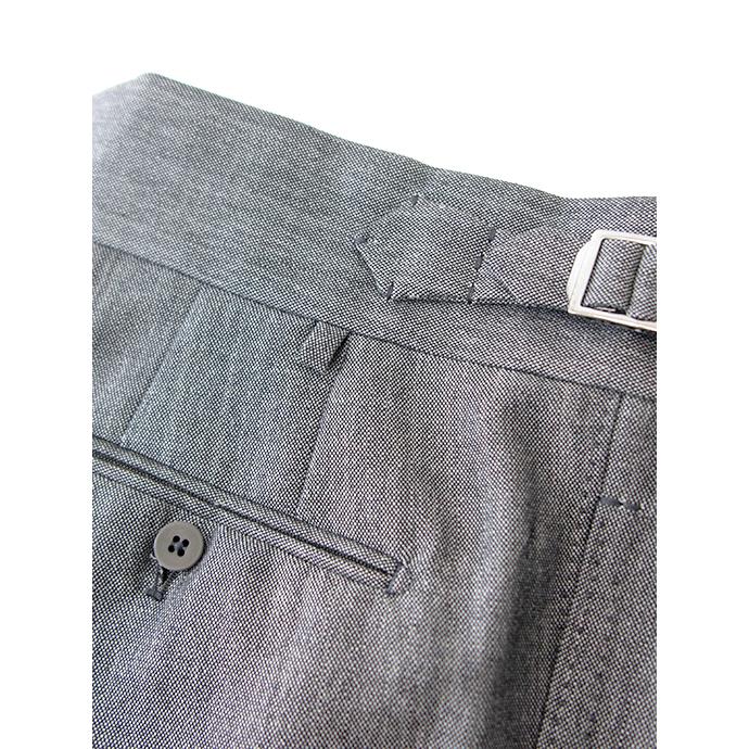 マッシモ・コラード Massimo Corrado ベルトレストラウザーズ/ウールモヘア イタリア製 グレー mac500404 | ブランド登録なし | 05