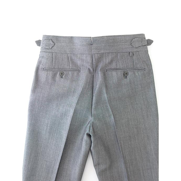 マッシモ・コラード Massimo Corrado ベルトレストラウザーズ/ウールモヘア イタリア製 グレー mac500404 | ブランド登録なし | 07