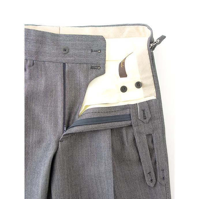 マッシモ・コラード Massimo Corrado ベルトレストラウザーズ/ウールモヘア イタリア製 グレー mac500404 | ブランド登録なし | 08
