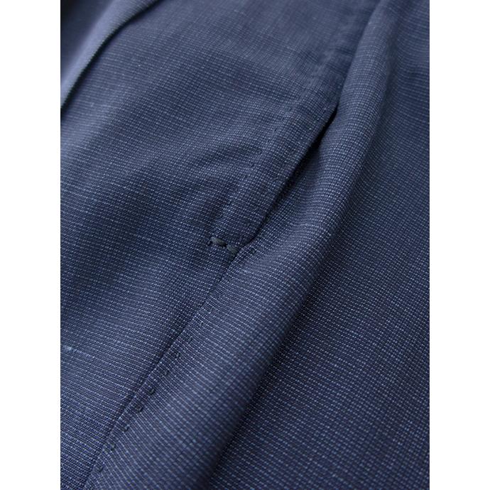 マッシモ・コラード Massimo Corrado ベルトレストラウザーズ/ストレッチウールリネン イタリア製 ネイビーブルー mac500405 | ブランド登録なし | 06