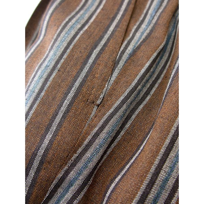 マッシモ・コラード Massimo Corrado ベルトレストラウザーズ/マルチストライプ イタリア製 ブラウン mac500406 | ブランド登録なし | 06