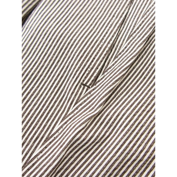 マッシモ・コラード Massimo Corrado ベルトレストラウザーズ/ストレッチシアサッカー イタリア製 ブラウン×ホワイト mac500408 | ブランド登録なし | 06