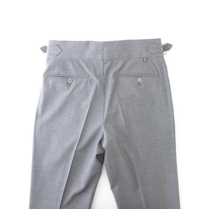 マッシモ・コラード Massimo Corrado ベルトレストラウザーズ/トロピカルウール イタリア製 グレー mac500409 | ブランド登録なし | 07