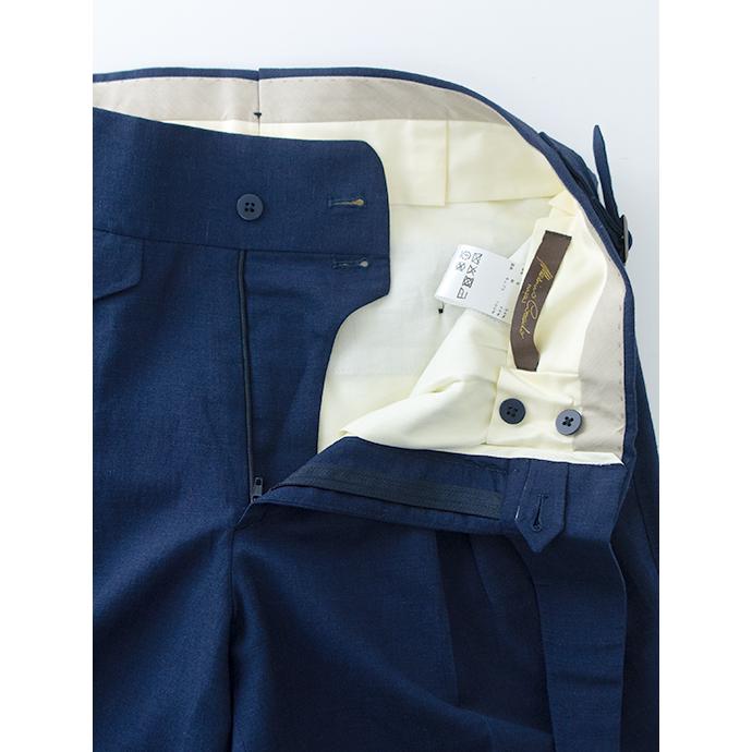 マッシモ・コラード Massimo Corrado 別注ベルトレストラウザーショーツ/ウールリネン イタリア製 ネイビー mac501001 | ブランド登録なし | 06