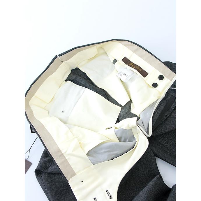 マッシモ・コラード Massimo Corrado ベルトレストラウザーズ/デニムライクリネンウール イタリア製 チャコールグレー mac501201 |  | 10