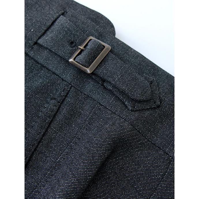 マッシモ・コラード Massimo Corrado ベルトレストラウザーズ/デニムライクリネンウール イタリア製 チャコールグレー mac501201 |  | 05