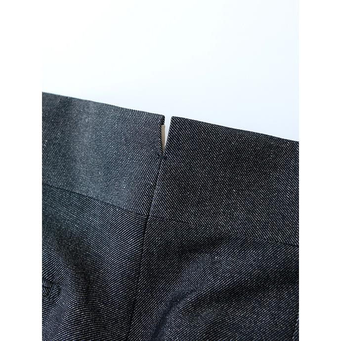 マッシモ・コラード Massimo Corrado ベルトレストラウザーズ/デニムライクリネンウール イタリア製 チャコールグレー mac501201 |  | 09