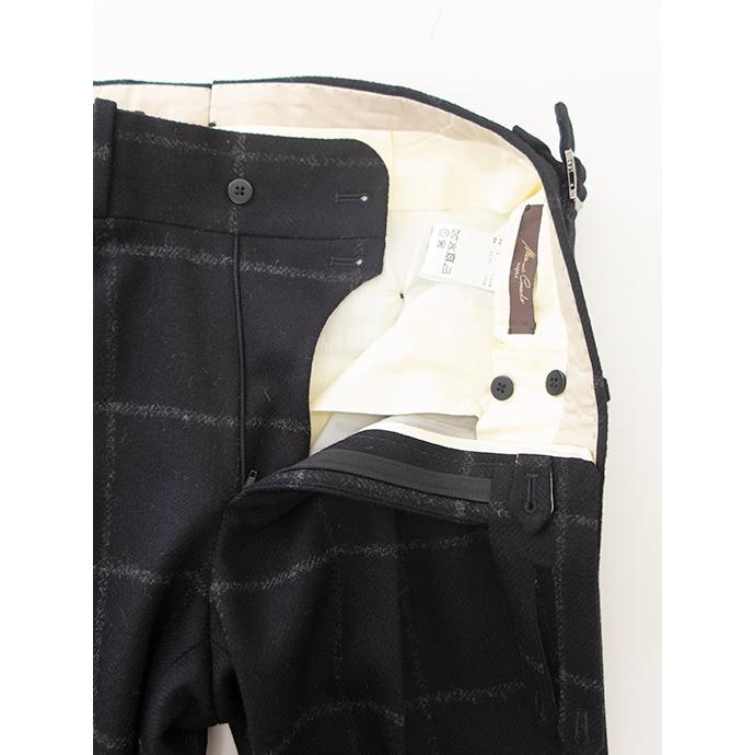 マッシモ・コラード Massimo Corrado 2WAYトラウザーズ/ヴィンテージツイードウィンドウペン イタリア製 ブラック×グレー mac501603 |  | 06