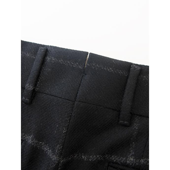 マッシモ・コラード Massimo Corrado 2WAYトラウザーズ/ヴィンテージツイードウィンドウペン イタリア製 ブラック×グレー mac501603 |  | 08