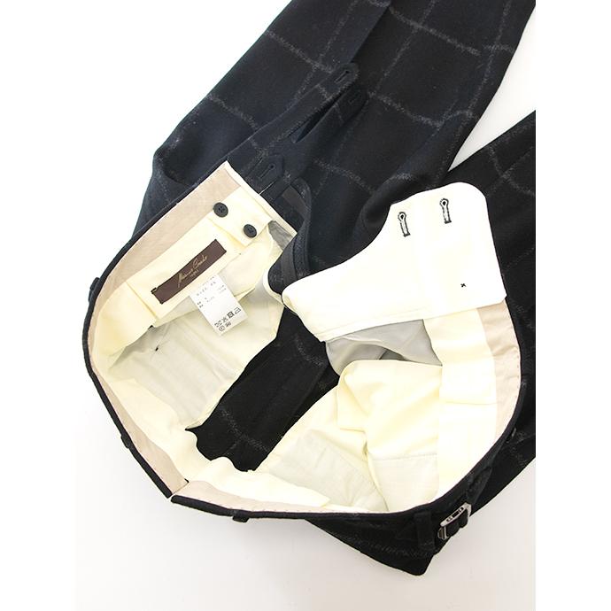 マッシモ・コラード Massimo Corrado 2WAYトラウザーズ/ヴィンテージツイードウィンドウペン イタリア製 ブラック×グレー mac501603 |  | 09