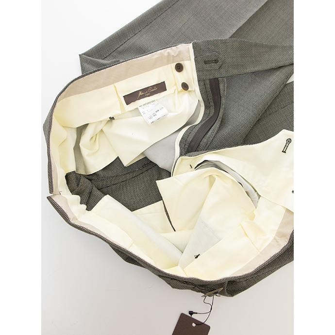 マッシモ・コラード Massimo Corrado ベルトレストラウザーズ/Loro Pianaヴィンテージマイクロパターンウール イタリア製 ヴィンテージカーキグレー mac501604 |  | 08