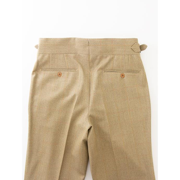 マッシモ・コラード Massimo Corrado ベルトレストラウザーズ/ヴィンテージチェックキャバリーツイルウール イタリア製 ベージュ mac501605 |  | 07