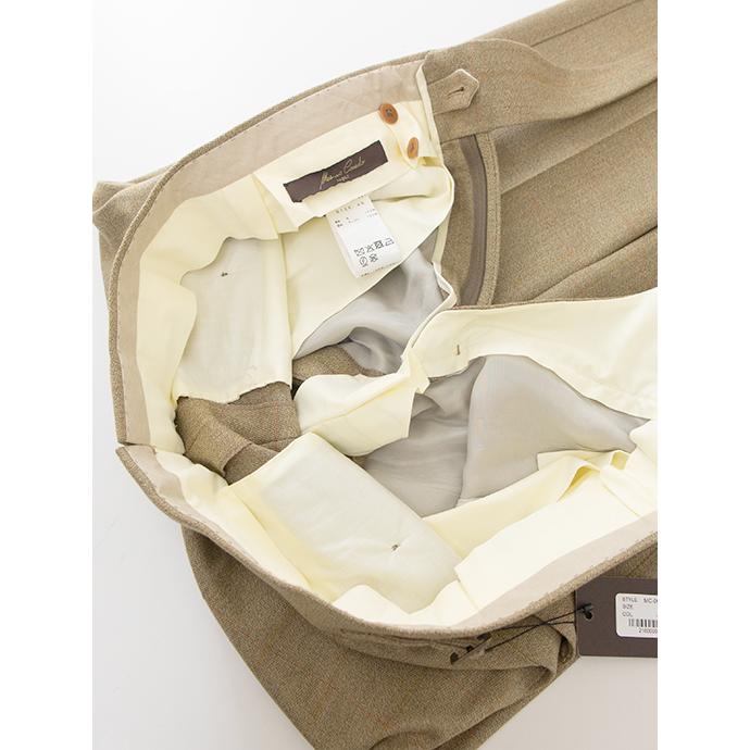 マッシモ・コラード Massimo Corrado ベルトレストラウザーズ/ヴィンテージチェックキャバリーツイルウール イタリア製 ベージュ mac501605 |  | 09