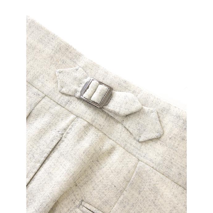 マッシモ・コラード Massimo Corrado 別注トラウザーズ/ウィンザーモデル/ウールカシミア イタリア製 スノーグレー mac502001 |  | 03