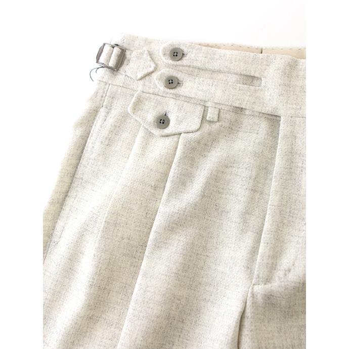 マッシモ・コラード Massimo Corrado 別注トラウザーズ/ウィンザーモデル/ウールカシミア イタリア製 スノーグレー mac502001 |  | 05