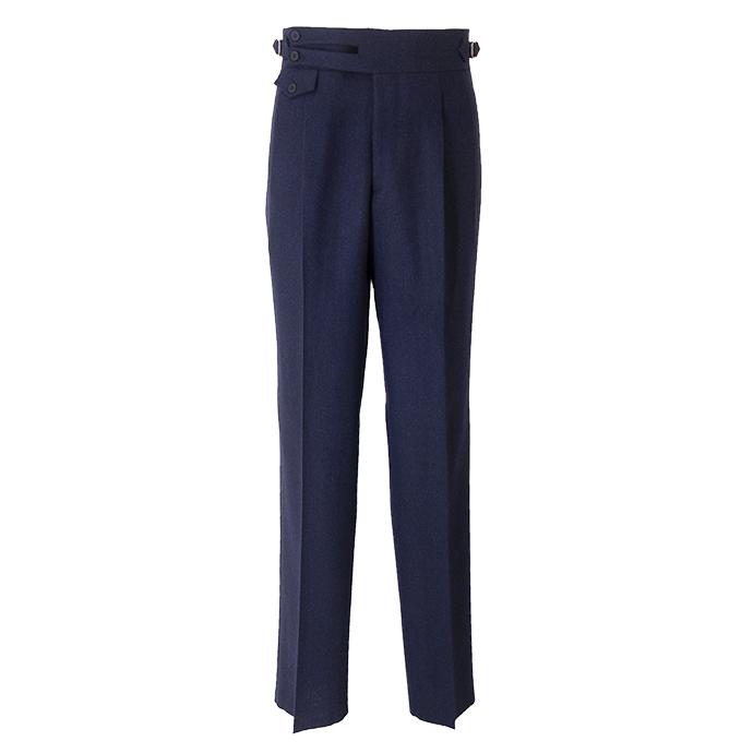 マッシモ・コラード Massimo Corrado 別注トラウザーズ/ウィンザーモデル/ウールカシミア イタリア製 ネイビーブルー mac502002 |  | 01