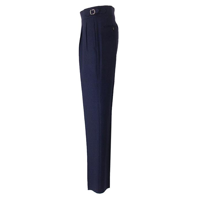 マッシモ・コラード Massimo Corrado 別注トラウザーズ/ウィンザーモデル/ウールカシミア イタリア製 ネイビーブルー mac502002 |  | 02