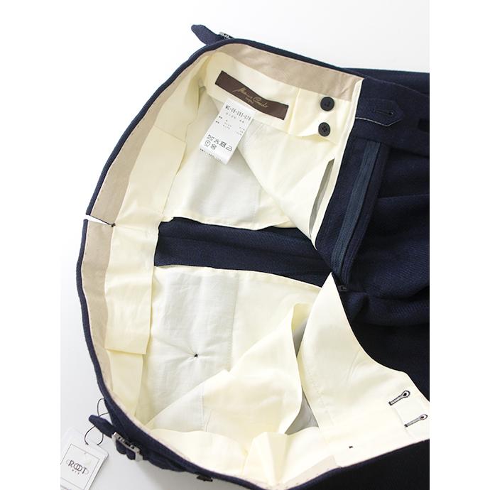 マッシモ・コラード Massimo Corrado 別注トラウザーズ/ウィンザーモデル/ウールカシミア イタリア製 ネイビーブルー mac502002 |  | 07