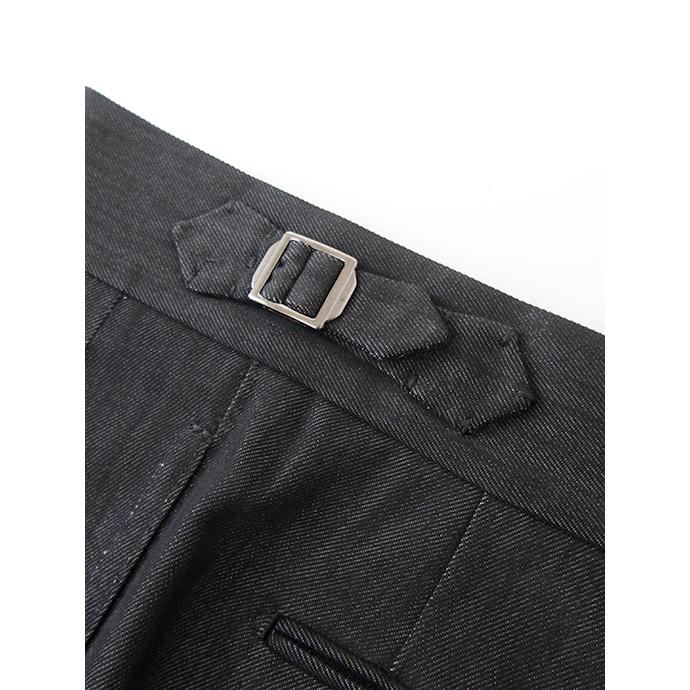 マッシモ・コラード Massimo Corrado ベルトレストラウザーズ/リジッドブラックデニム イタリア製 ブラック mac502201 |  | 03