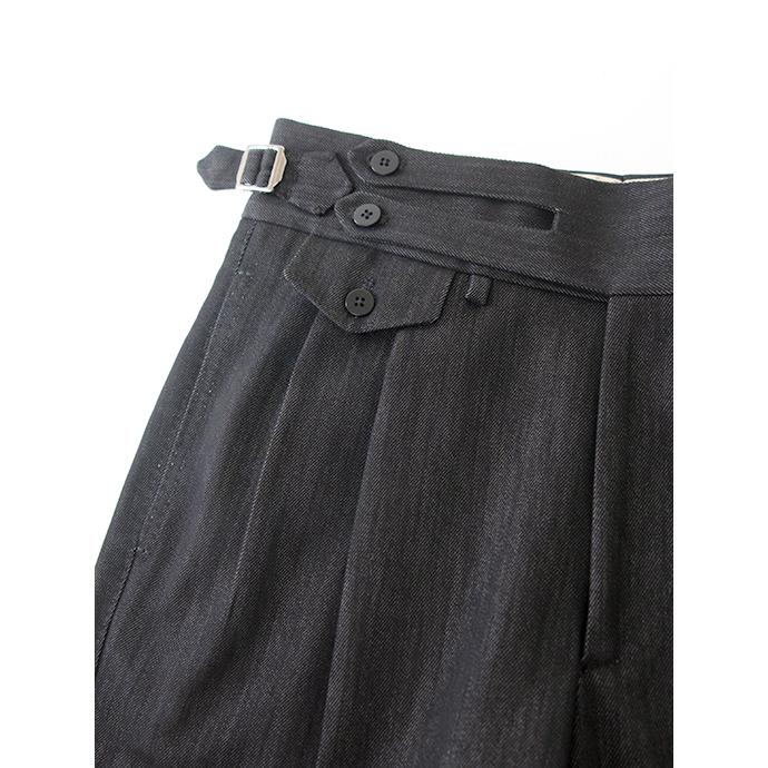 マッシモ・コラード Massimo Corrado ベルトレストラウザーズ/リジッドブラックデニム イタリア製 ブラック mac502201 |  | 05