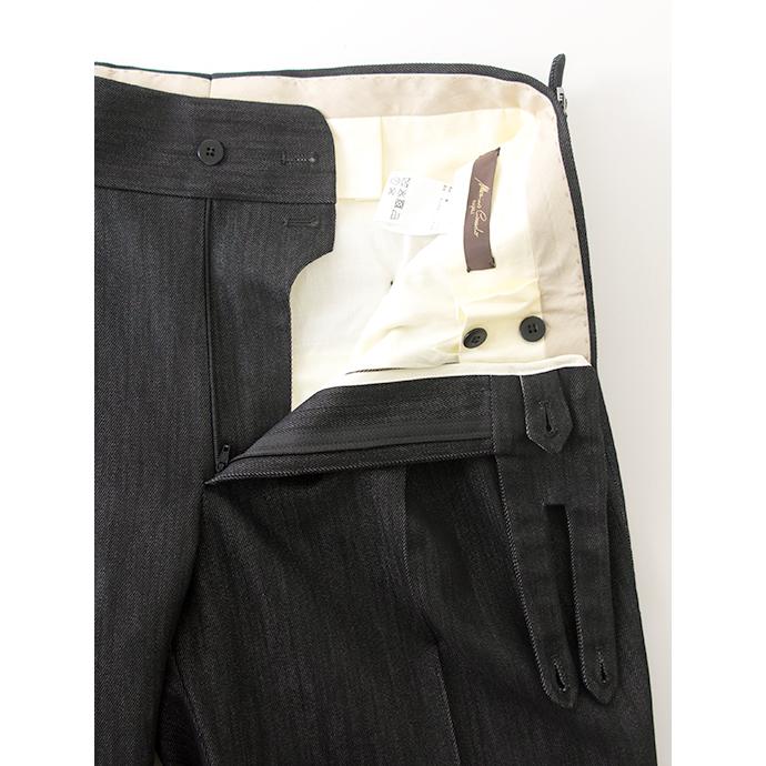 マッシモ・コラード Massimo Corrado ベルトレストラウザーズ/リジッドブラックデニム イタリア製 ブラック mac502201 |  | 06