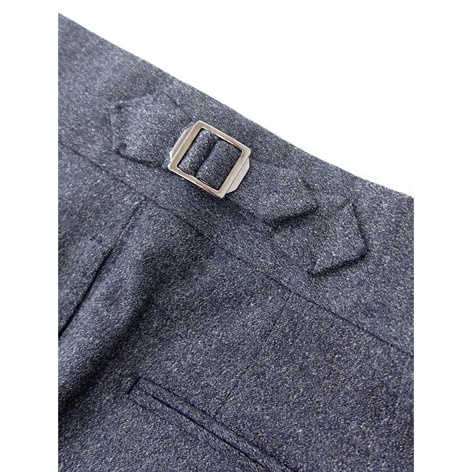 マッシモ・コラード Massimo Corrado ベルトレストラウザーズ/メランジウール イタリア製 ブルーグレー mac502202 |  | 03