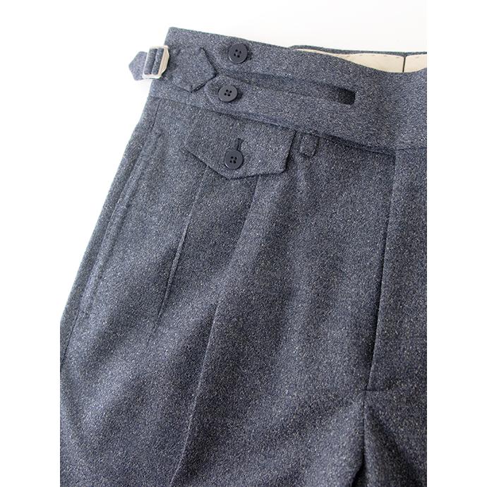 マッシモ・コラード Massimo Corrado ベルトレストラウザーズ/メランジウール イタリア製 ブルーグレー mac502202 |  | 05